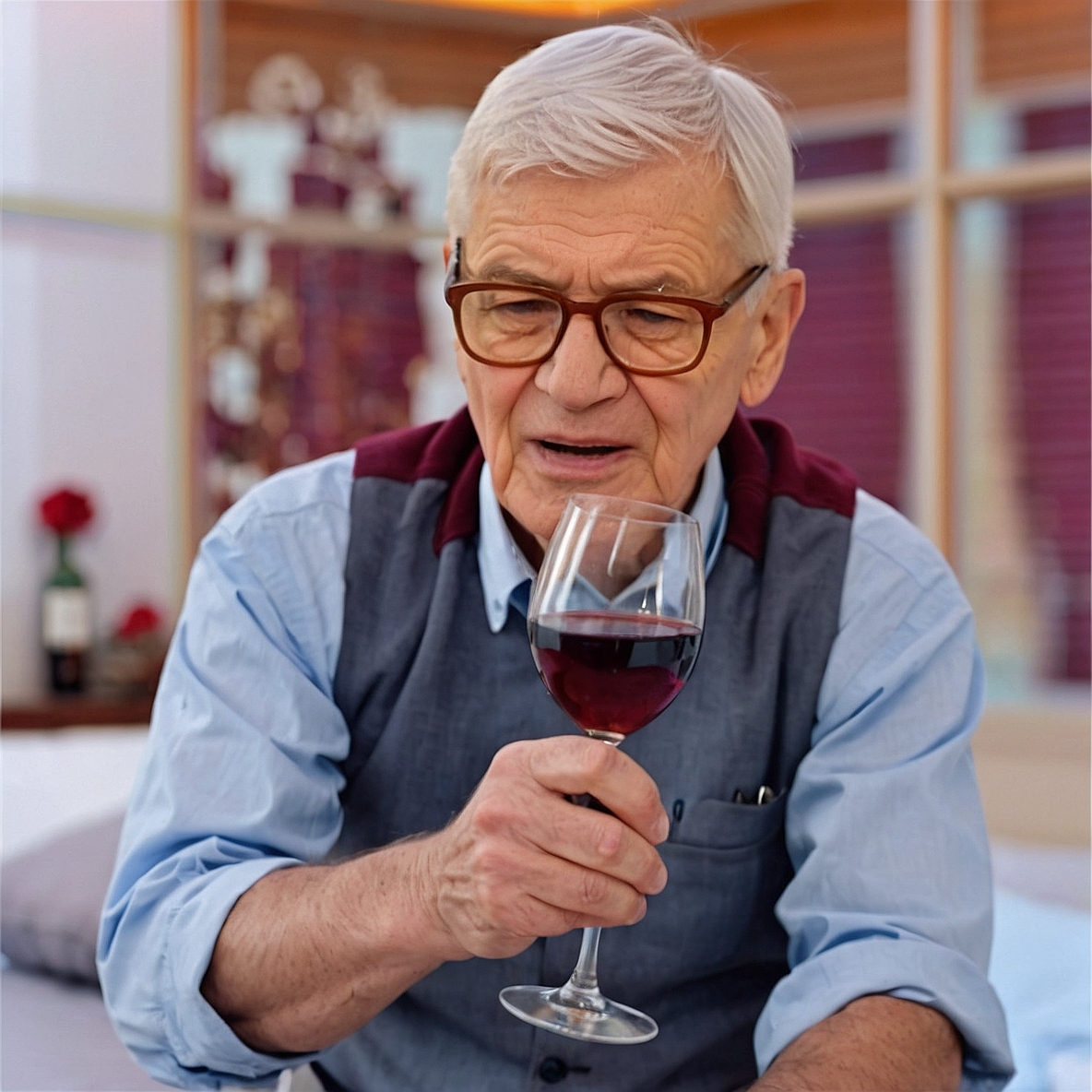 Default_create_an_image_of_a_man_holding_a_bottle_of_wine_0